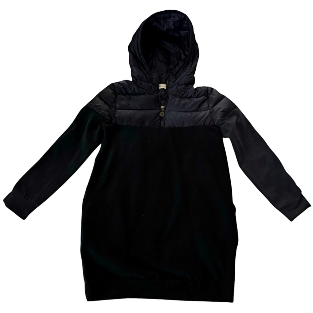 Moncler ABITO C/CAPPUCCIO DRESS W/HOOD Youth Size 10Y Navy Blue - Picture 3 of 14